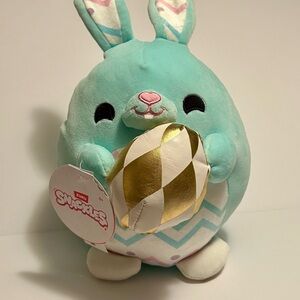 ZURU Snackles Easter Bunny Plush | 8" | Cookie Accessory | Soft & Squishy | New